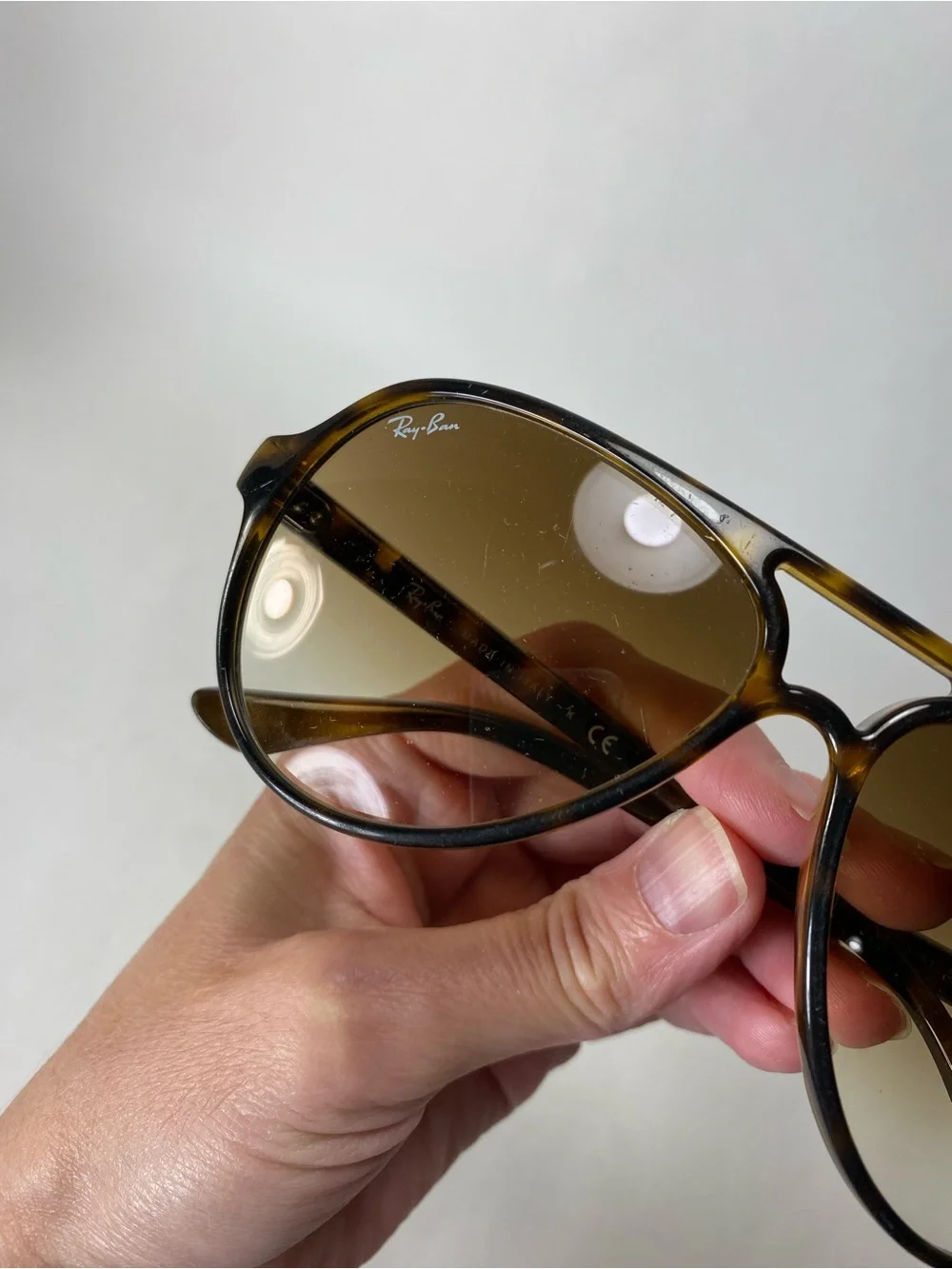 Ray-Ban Cats 5000 Sunglasses Lght Tortoise Frame Gradient Lenses